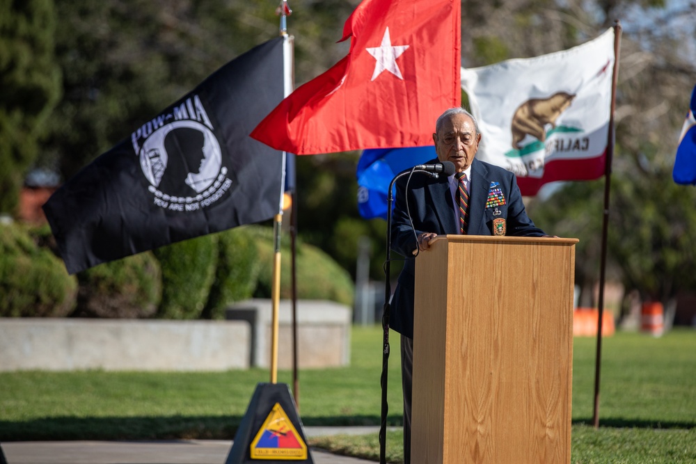 Former Vietnam POW speaks during National POW/MIA day