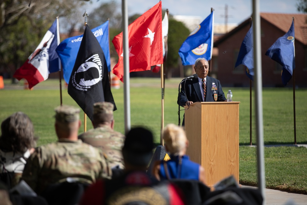 Former Vietnam POW speaks during National POW/MIA day