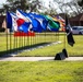 POW/MIA Flag flies in front of the 50 state flags