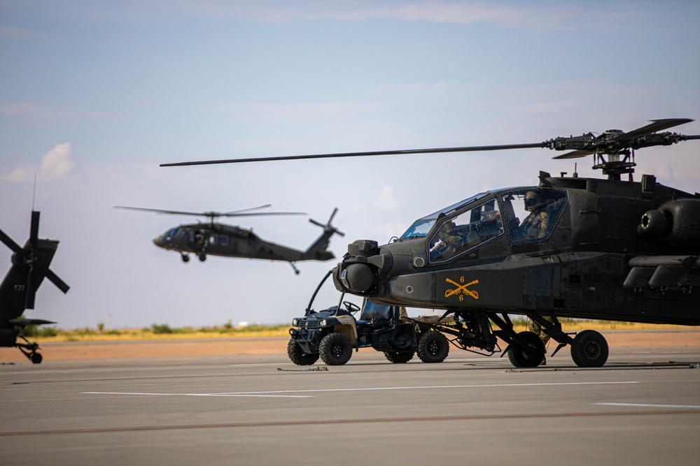 AH-64 Apache lands at Fort Bliss after 9 months in Europe