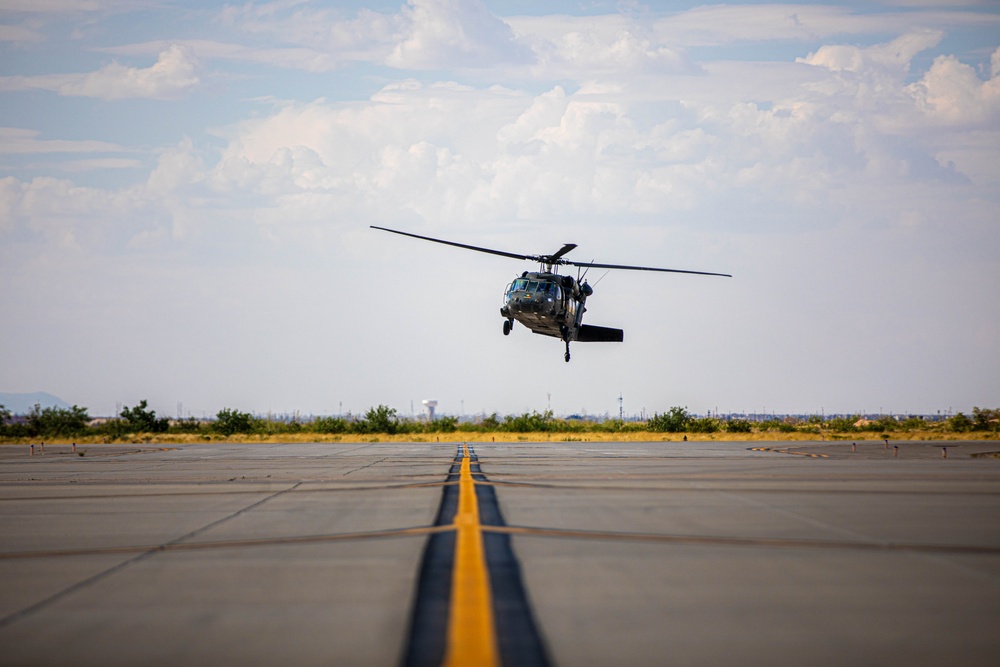 UH-60 Blackhawk Lands at Fort Bliss after 9 months in Europe