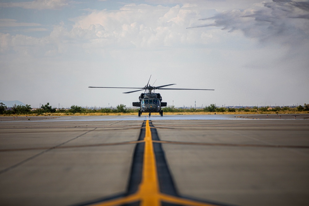 UH-60 Blackhawk Lands at Fort Bliss after 9 months in Europe