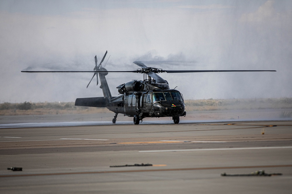 UH-60 Blackhawk Lands at Fort Bliss after 9 months in Europe