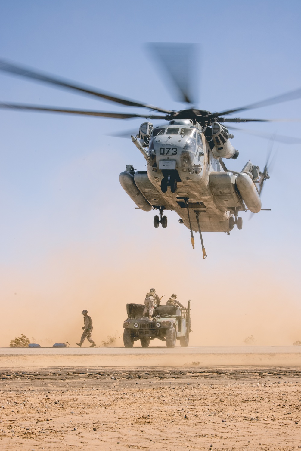 U.S. Marines attached to 8th Engineer Support Battalion Conduct Helicopter Support Team Operations