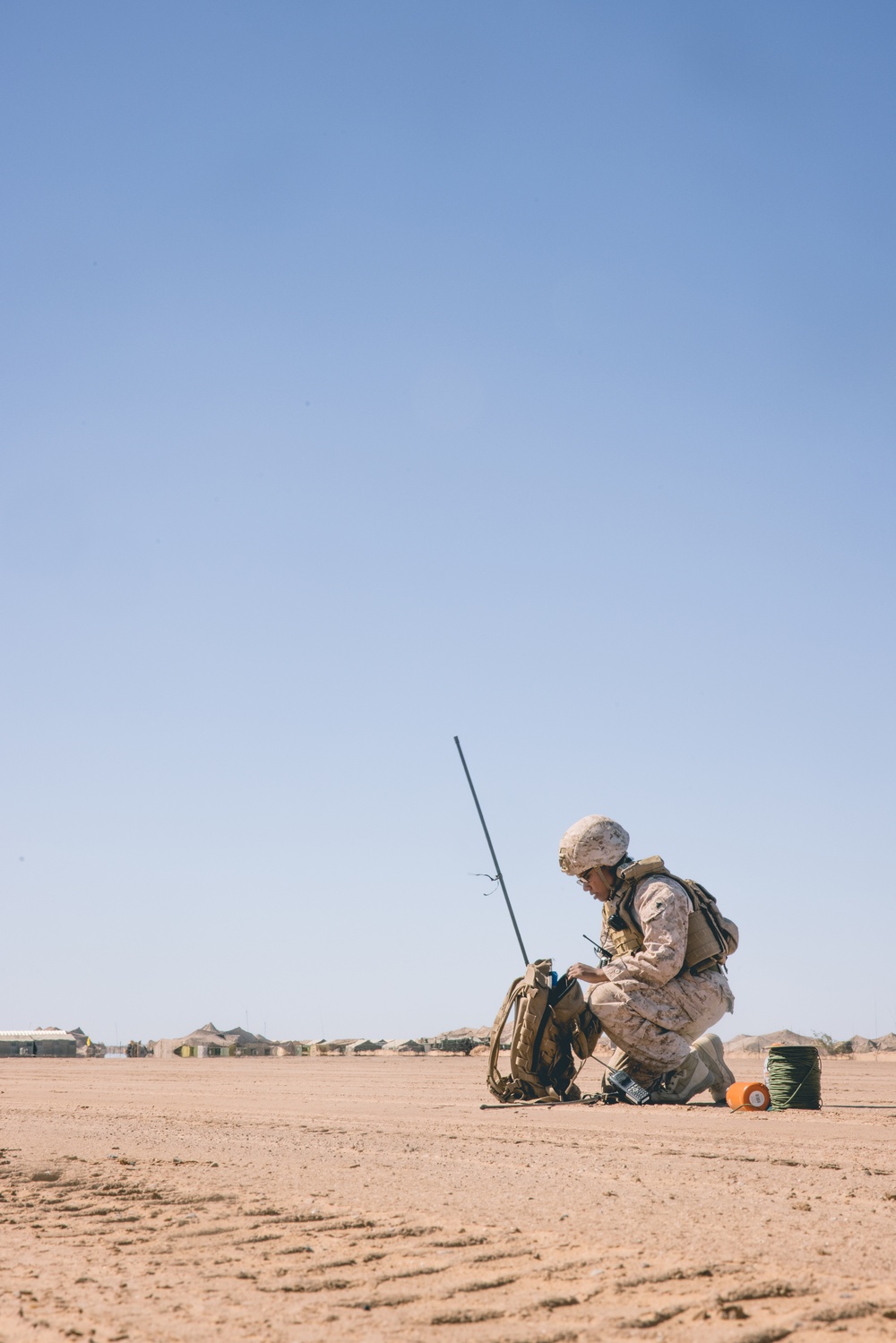 U.S. Marines attached to 8th Engineer Support Battalion Conduct Helicopter Support Team Operations