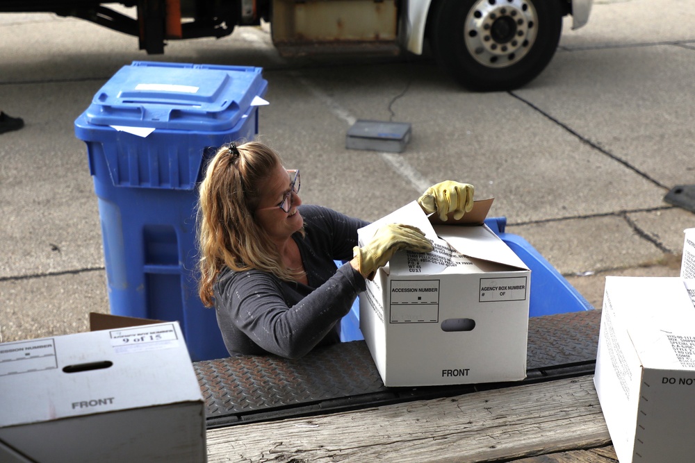 Fort McCoy holds massive fall 2023 paper shredding, recycling; event reflects Army Energy Action Month ideals