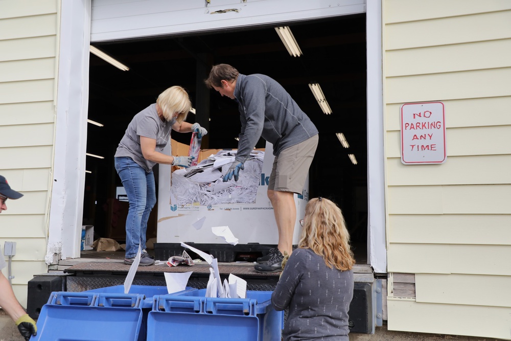 Fort McCoy holds massive fall 2023 paper shredding, recycling; event reflects Army Energy Action Month ideals