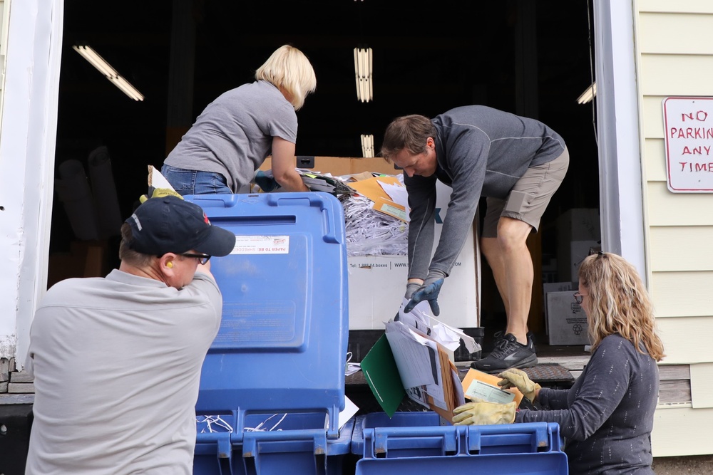 Fort McCoy holds massive fall 2023 paper shredding, recycling; event reflects Army Energy Action Month ideals