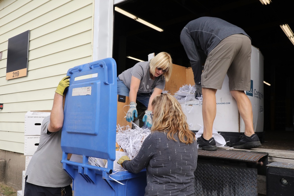 Fort McCoy holds massive fall 2023 paper shredding, recycling; event reflects Army Energy Action Month ideals