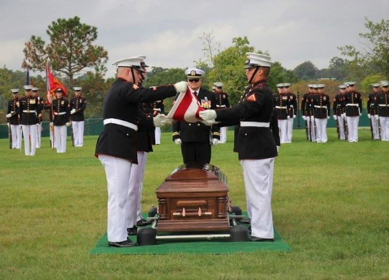 Funeral for U.S. Marine Corps Pfc. Lawrence E. Garrison