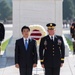Japanese Defense Minister Kihara Minoru Participates in an Armed Forces Full Honors Wreath-Laying Ceremony at the Tomb of the Unknown Soldier
