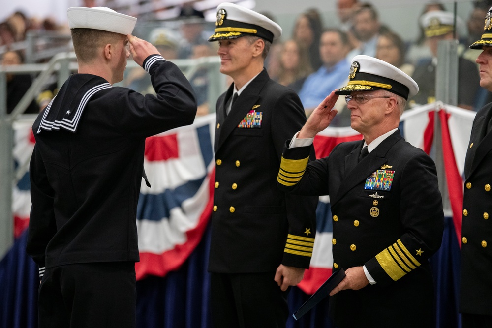 Recruit Training Command Pass-in-review graduation