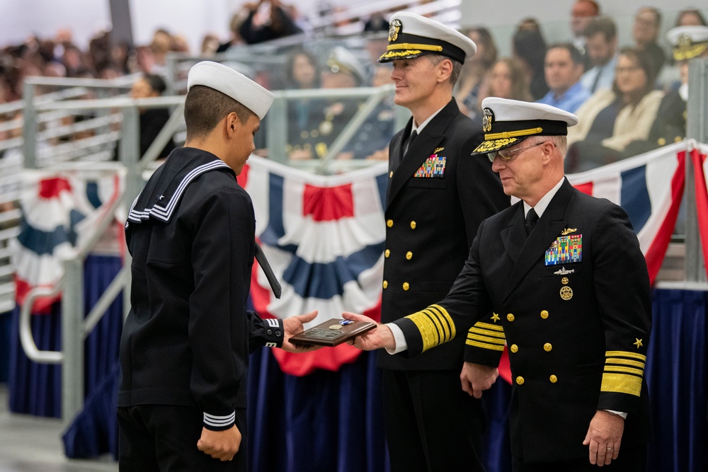 Recruit Training Command Pass-in-review graduation
