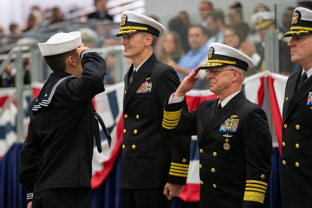Recruit Training Command Pass-in-review graduation