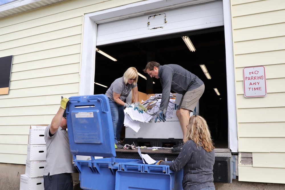 Fort McCoy holds massive fall 2023 paper shredding, recycling; event reflects Army Energy Action Month ideals