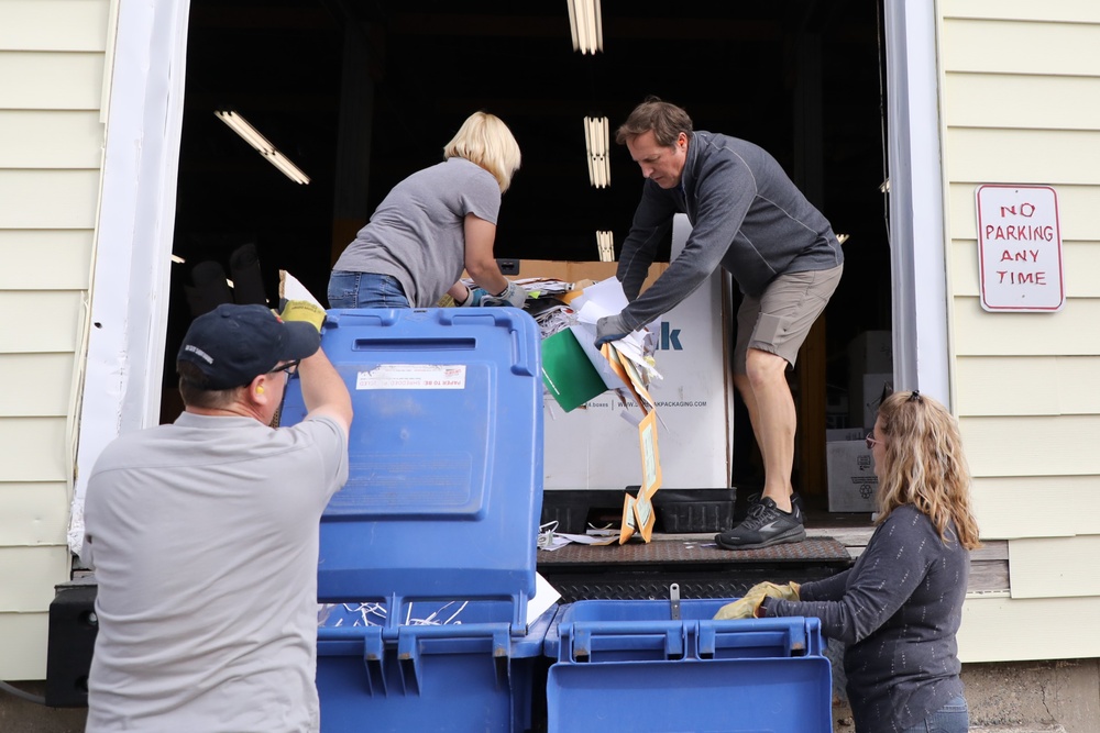 Fort McCoy holds massive fall 2023 paper shredding, recycling; event reflects Army Energy Action Month ideals