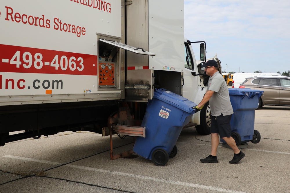 Fort McCoy holds massive fall 2023 paper shredding, recycling; event reflects Army Energy Action Month ideals