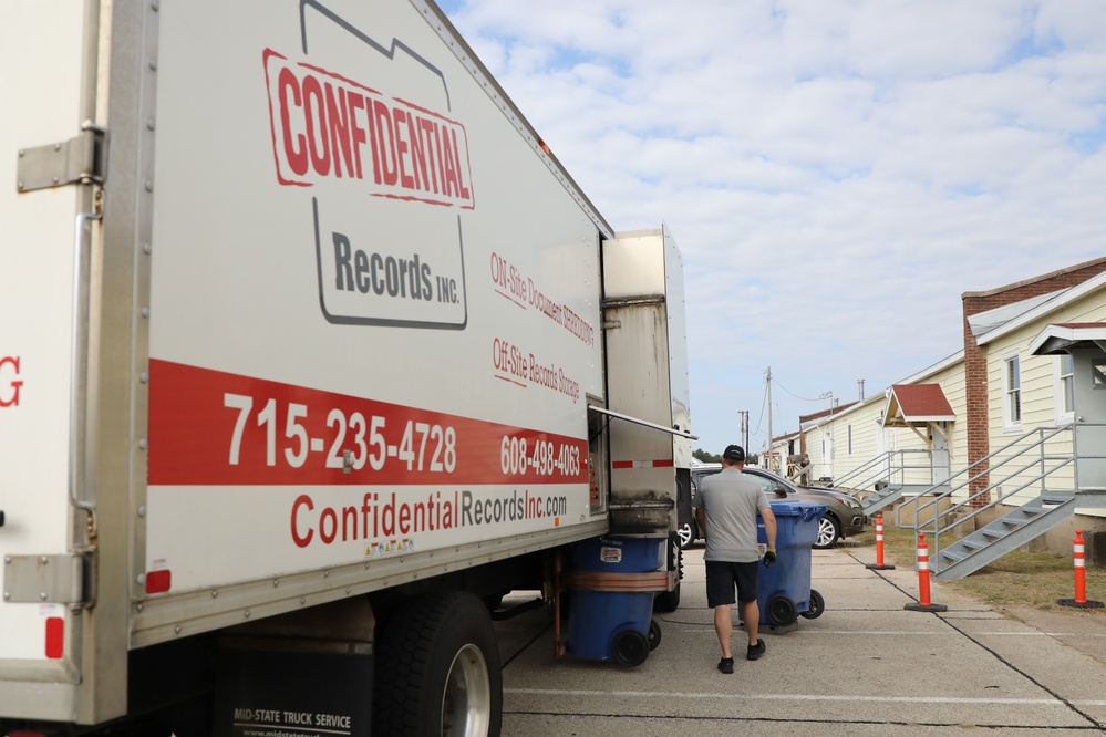 Fort McCoy holds massive fall 2023 paper shredding, recycling; event reflects Army Energy Action Month ideals