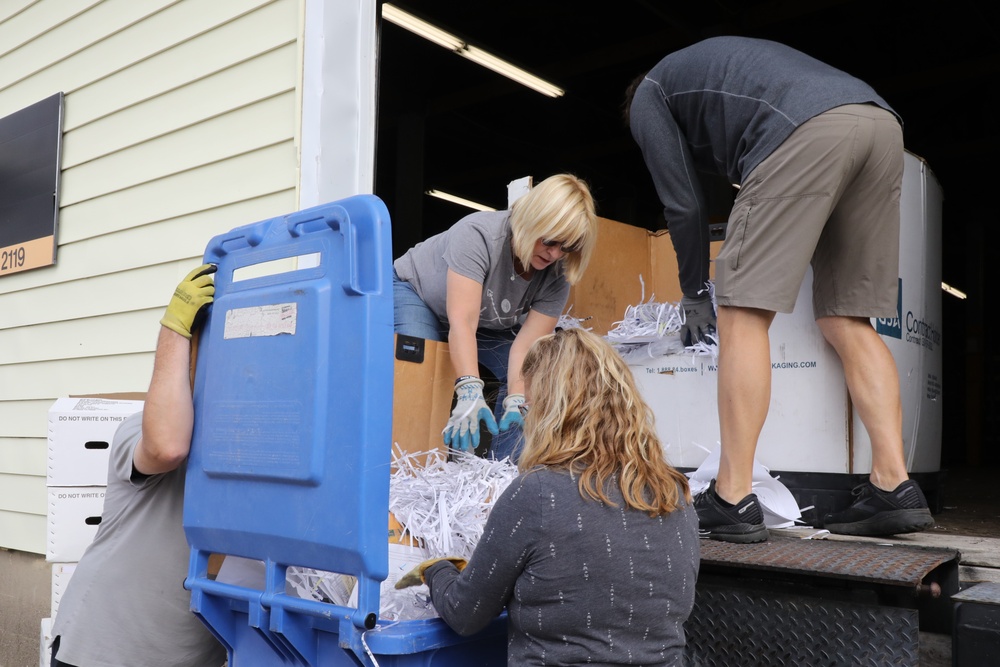 Fort McCoy holds massive fall 2023 paper shredding, recycling; event reflects Army Energy Action Month ideals