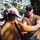 U.S. Navy Sailors distribute food to the local community during San Francisco Fleet Week