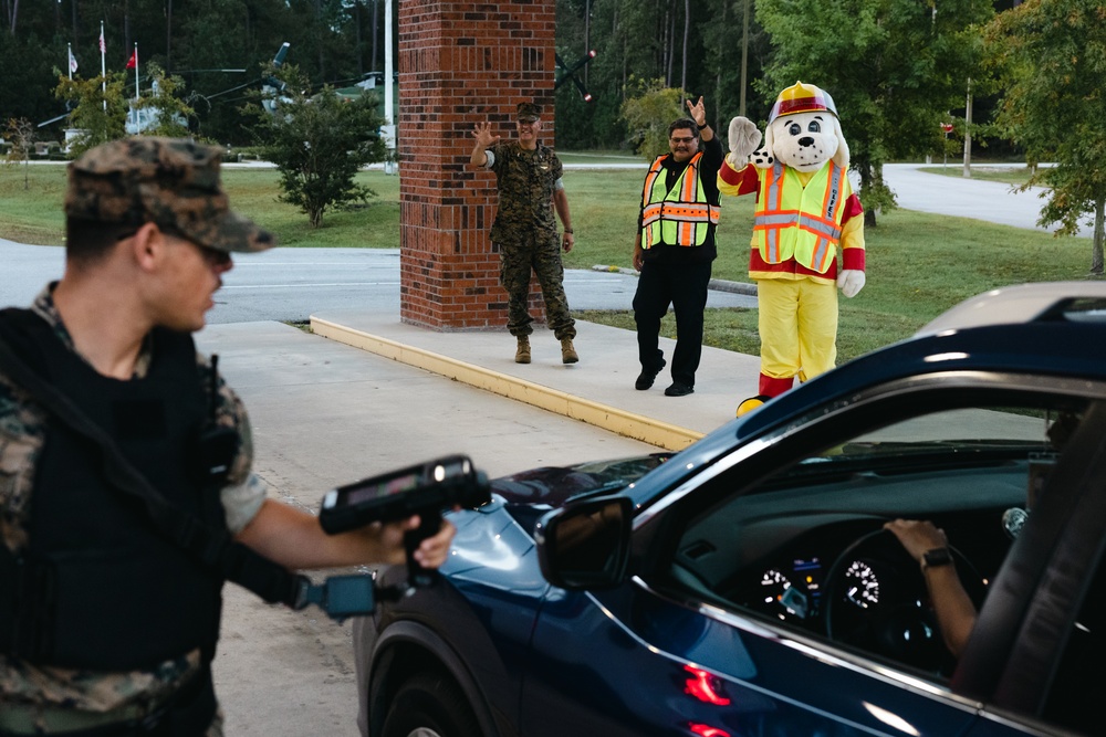 Marine Corps Air Station New River Gate Visit with Sparky