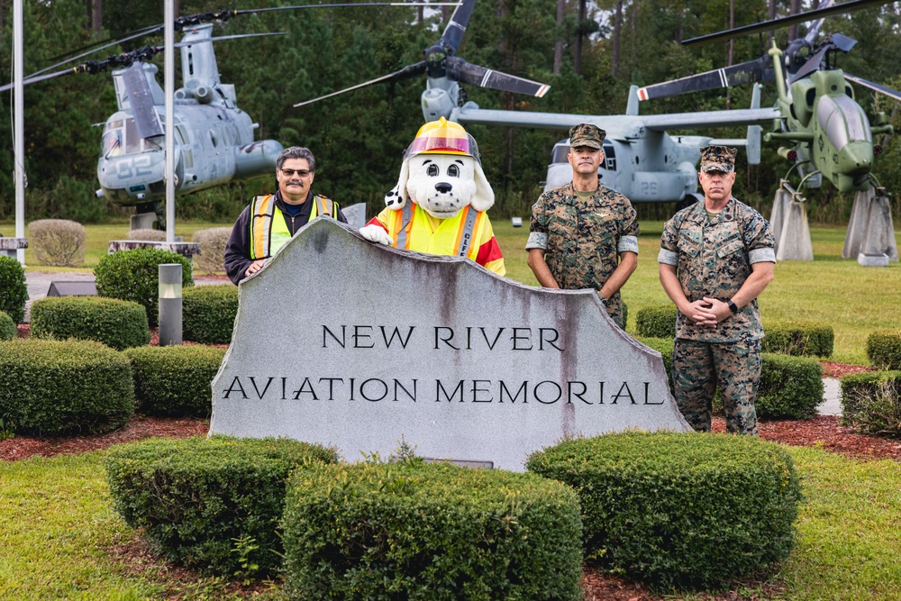 Marine Corps Air Station New River Gate Visit with Sparky