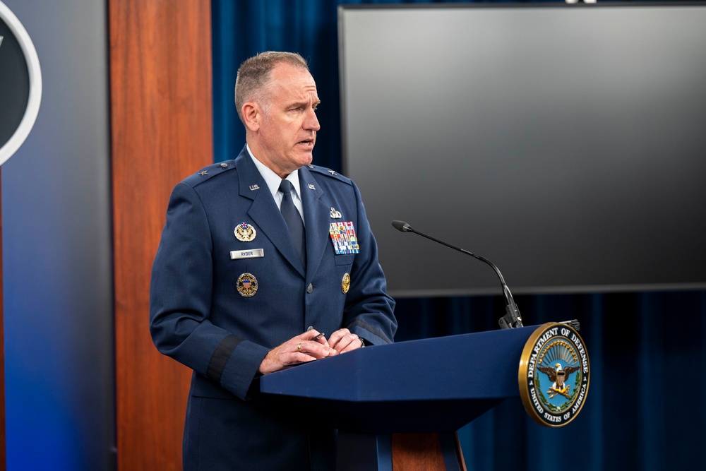 Pentagon Press Secretary Brig. Gen. Ryder hosts Press Briefing