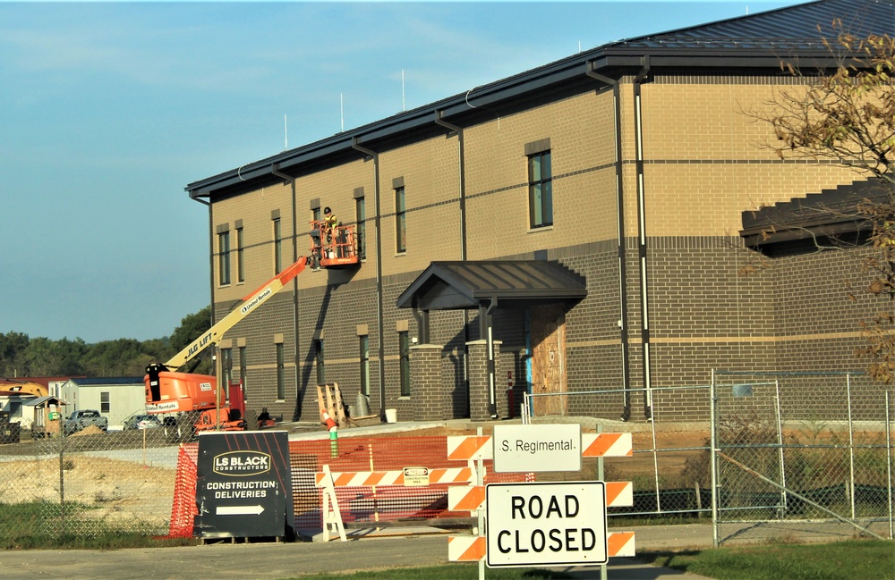 October 2023 construction operations of $11.96 million transient training brigade headquarters at Fort McCoy