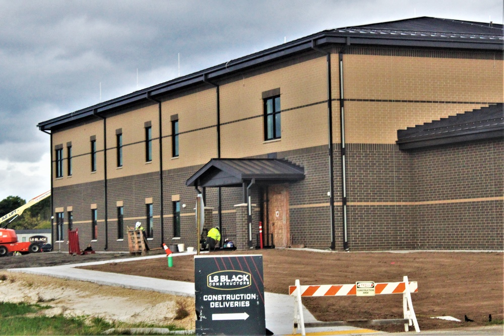 October 2023 construction operations of $11.96 million transient training brigade headquarters at Fort McCoy