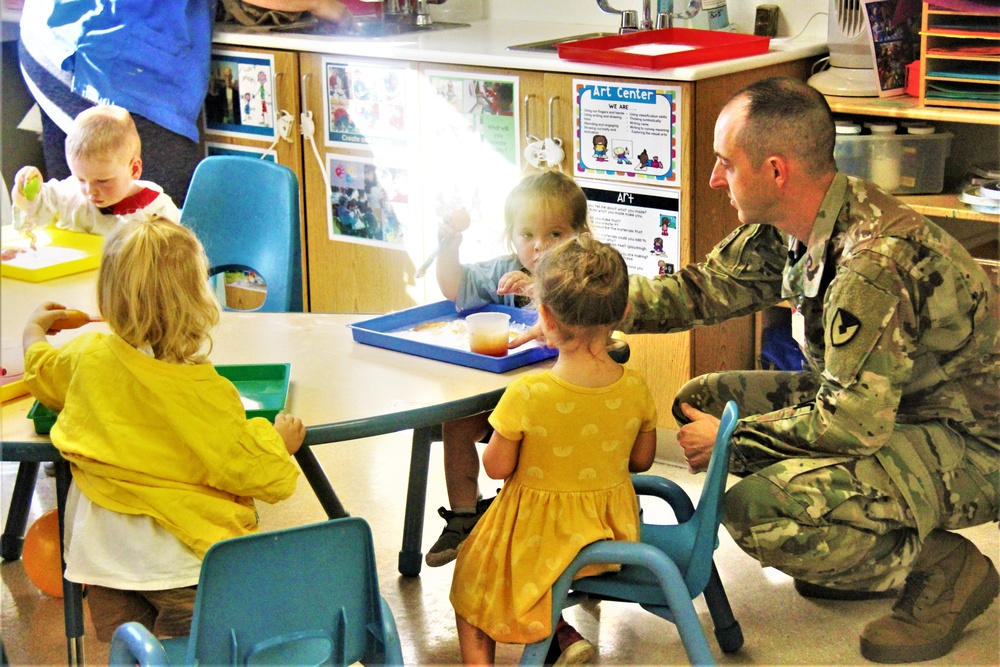 Garrison commander visits Fort McCoy Child Development Center