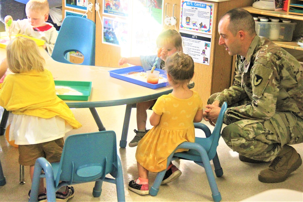 Garrison commander visits Fort McCoy Child Development Center