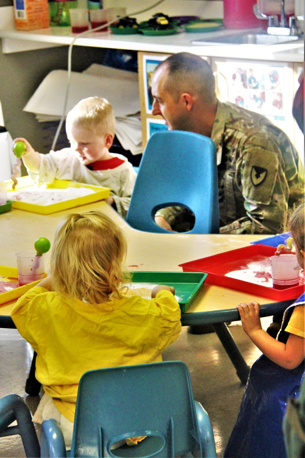 Garrison commander visits Fort McCoy Child Development Center