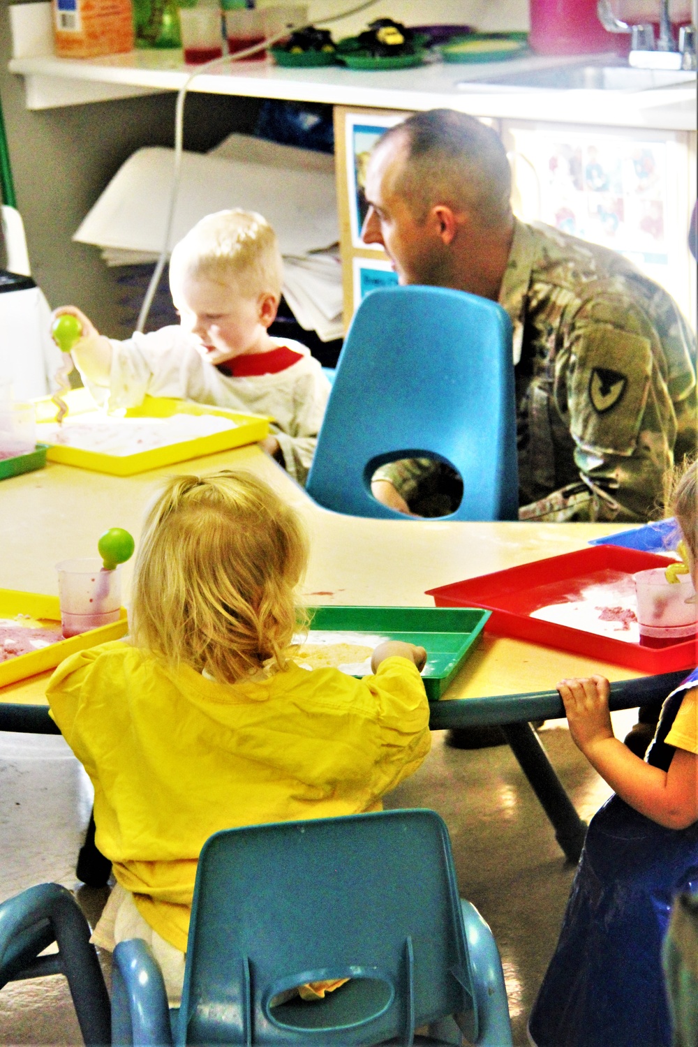 Garrison commander visits Fort McCoy Child Development Center