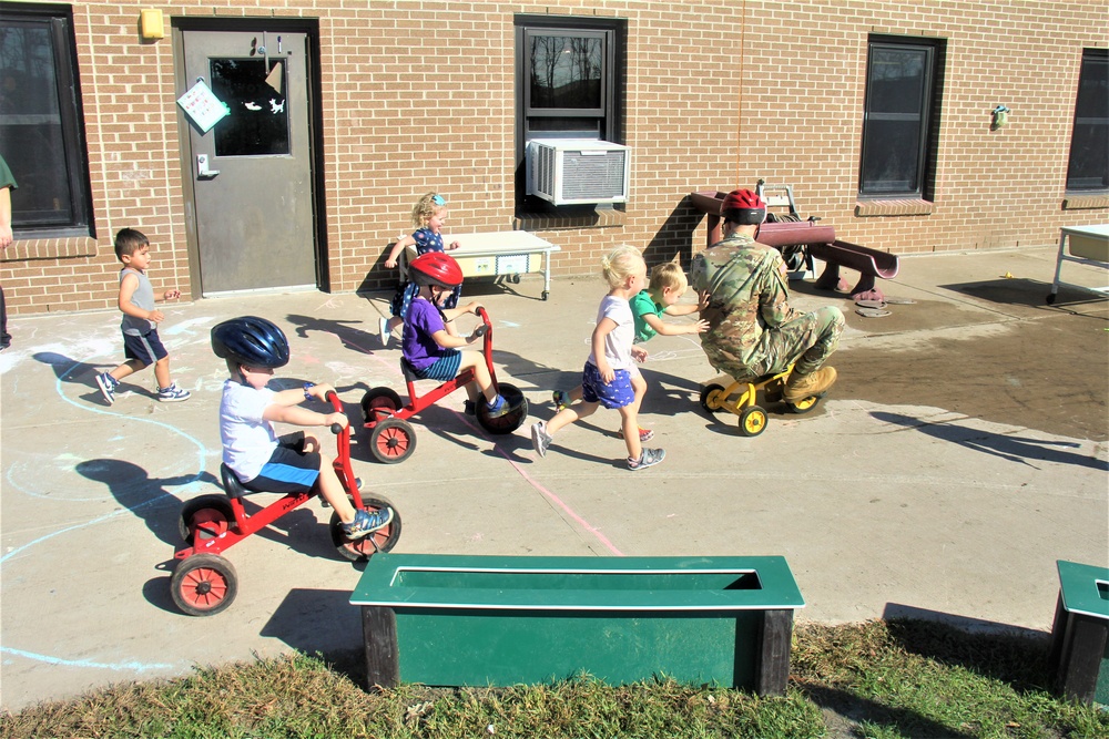 Garrison commander visits Fort McCoy Child Development Center