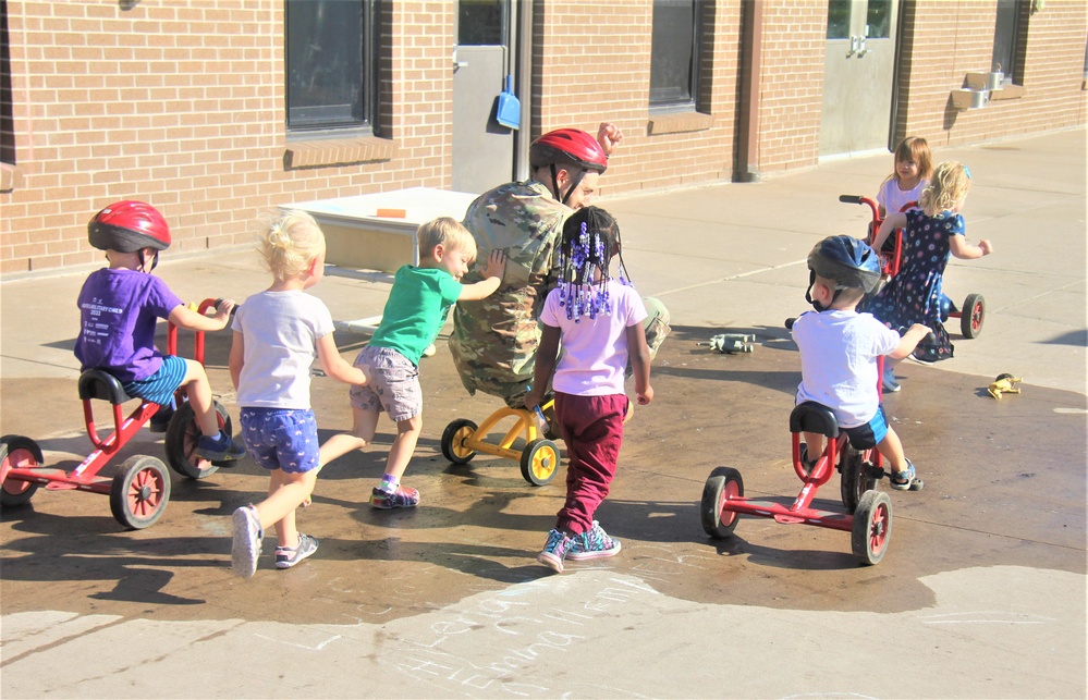 Garrison commander visits Fort McCoy Child Development Center