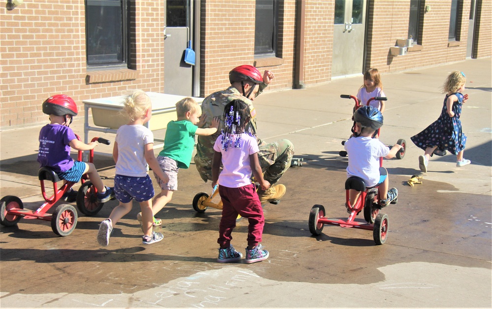 Garrison commander visits Fort McCoy Child Development Center