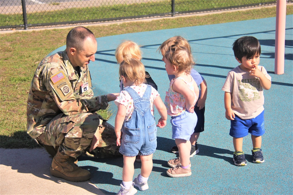 Garrison commander visits Fort McCoy Child Development Center