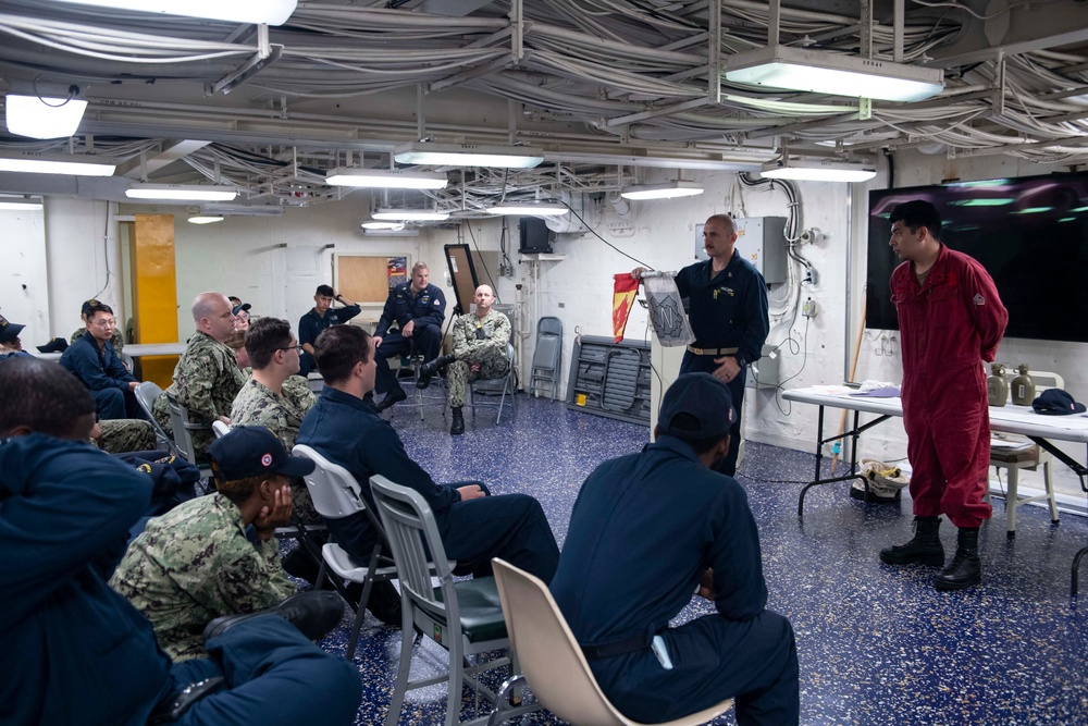 USS America (LHA 6) Conducts Damage Control Training