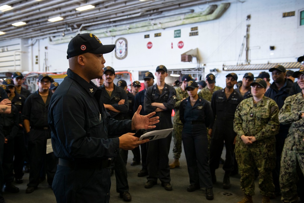 USS America (LHA 6) Conducts Damage Control Training