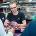 USS Ronald Reagan (CVN 76) Sailors play card games hosted by MWR