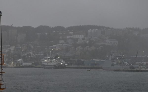 U.S. Coast Guard Healy departs Tromsø, Norway