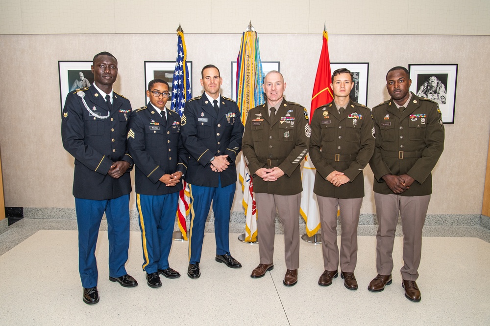 U.S. Army's 2023 Best Squad Competitors Meet at Pentagon