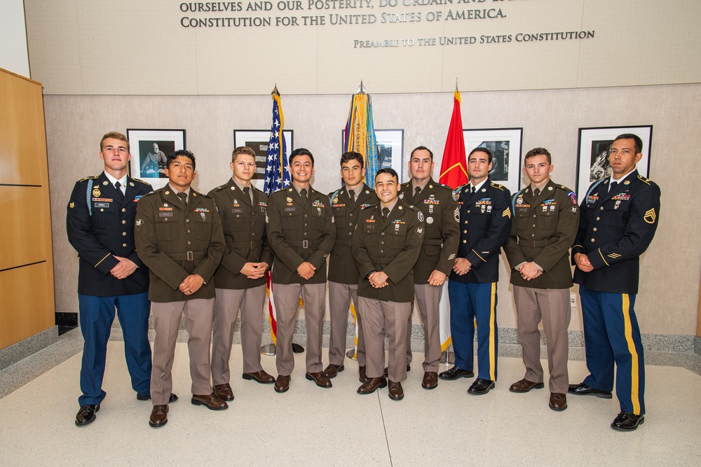 U.S. Army's 2023 Best Squad Competitors Meet at Pentagon