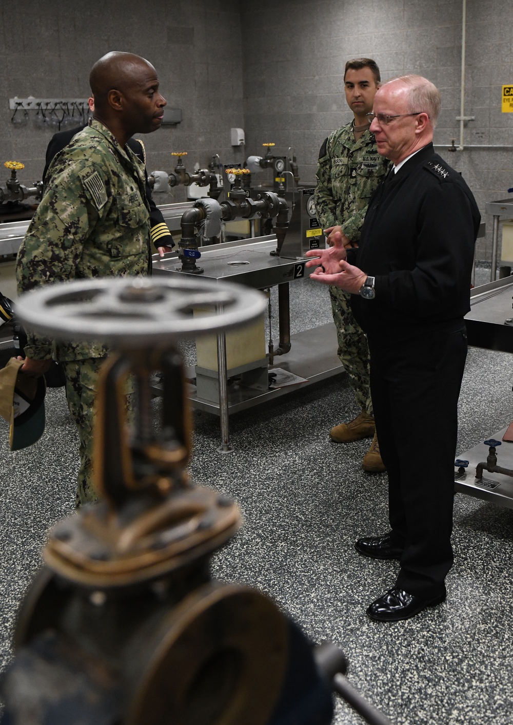 Adm. Daryl Caudle, commander, U.S. Fleet Forces Command Visits SWESC Great Lakes