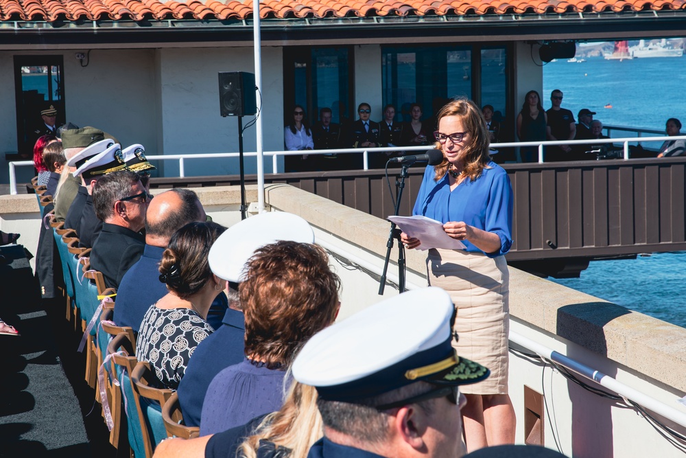 Service Members and Distinguished Guests at San Francisco Fleet Week Parade of Ships 2023