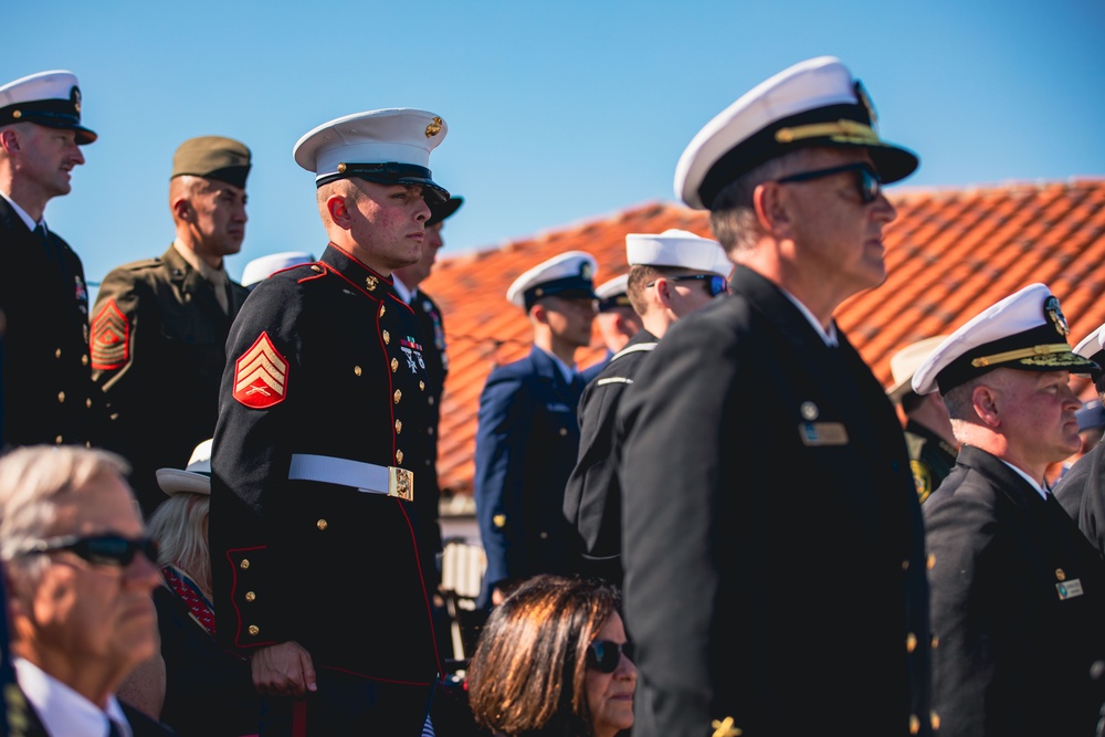 Service Members and Distinguished Guests at San Francisco Fleet Week Parade of Ships 2023