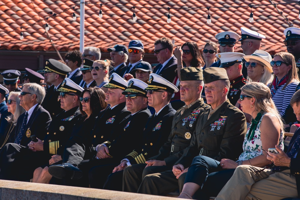 Service Members and Distinguished Guests at San Francisco Fleet Week Parade of Ships 2023