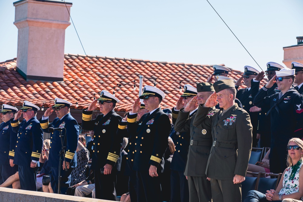 Service Members and Distinguished Guests at San Francisco Fleet Week Parade of Ships 2023