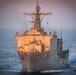 USS Harpers Ferry (LSD 49) Steams in the Pacific Ocean