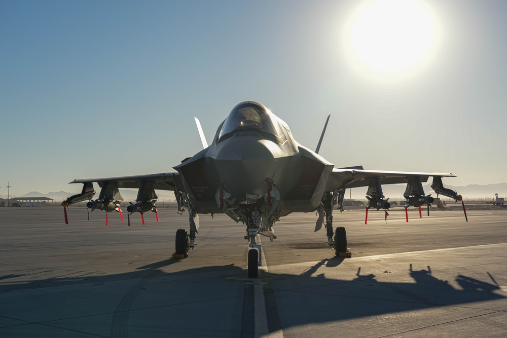 Fully armed F-35B